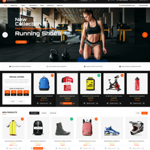 Boutique en ligne pour votre Magasin d’articles sportifs – Certifié CIB متجر إلكتروني مجهز للدفع بالبطاقات