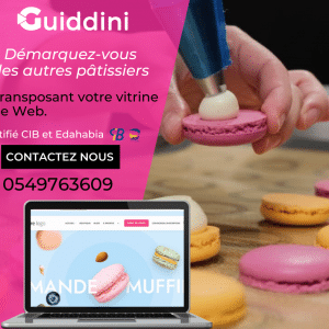 Boutique pour votre pâtisserie en Saas – Certifié CIB متجر إلكتروني مجهز للدفع بالبطاقات