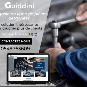 Boutique pour votre commerce de pièces détachés en Saas – Certifié CIB متجر إلكتروني مجهز للدفع بالبطاقات