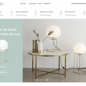 Boutique en ligne pour mobilier et déco en Saas – Certifié CIB متجر إلكتروني مجهز للدفع بالبطاقات