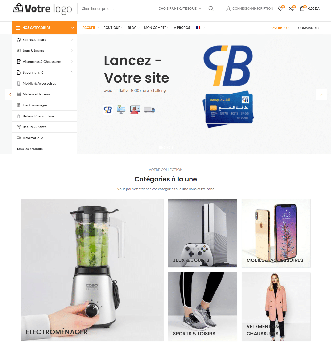 Site E-commerce sur mésure