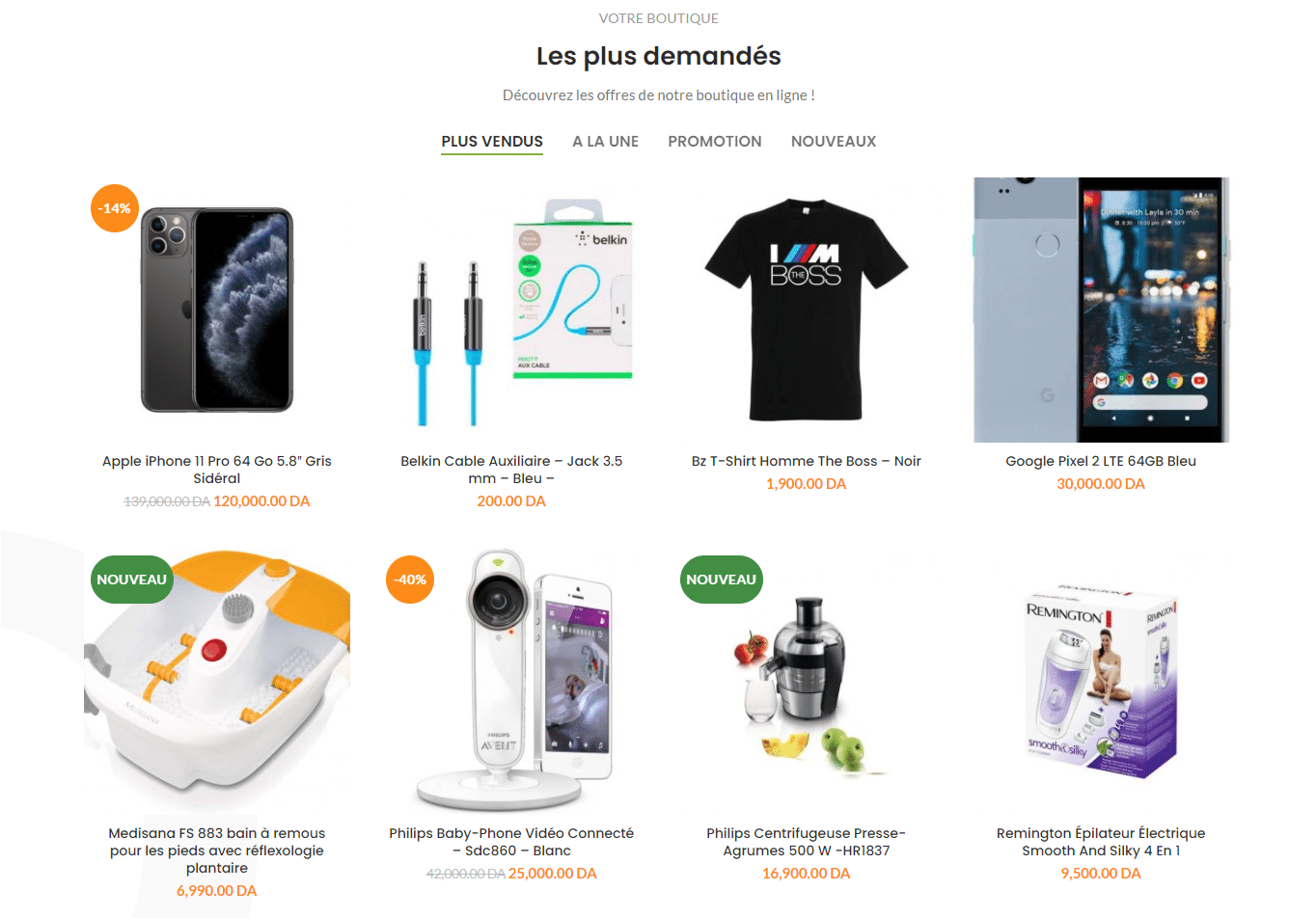 Boutique en ligne en Saas – Certifié CIB متجر إلكتروني مجهز للدفع بالبطاقات