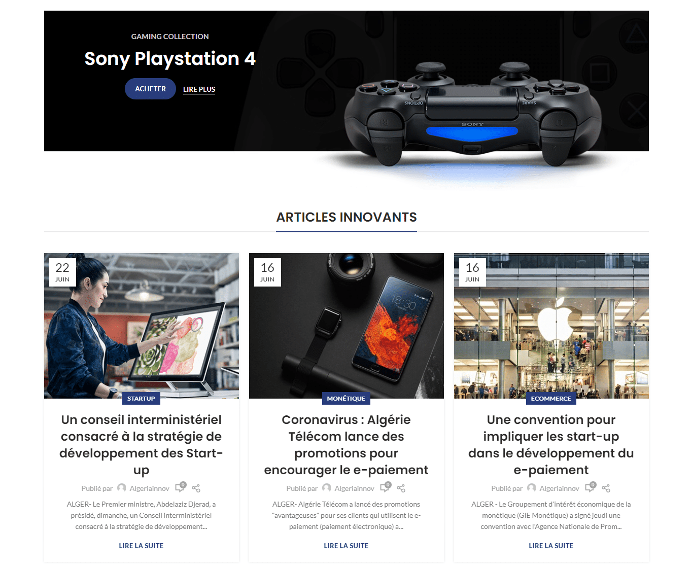 Boutique en ligne informatique en Saas – Certifié CIB متجر إلكتروني مجهز للدفع بالبطاقات