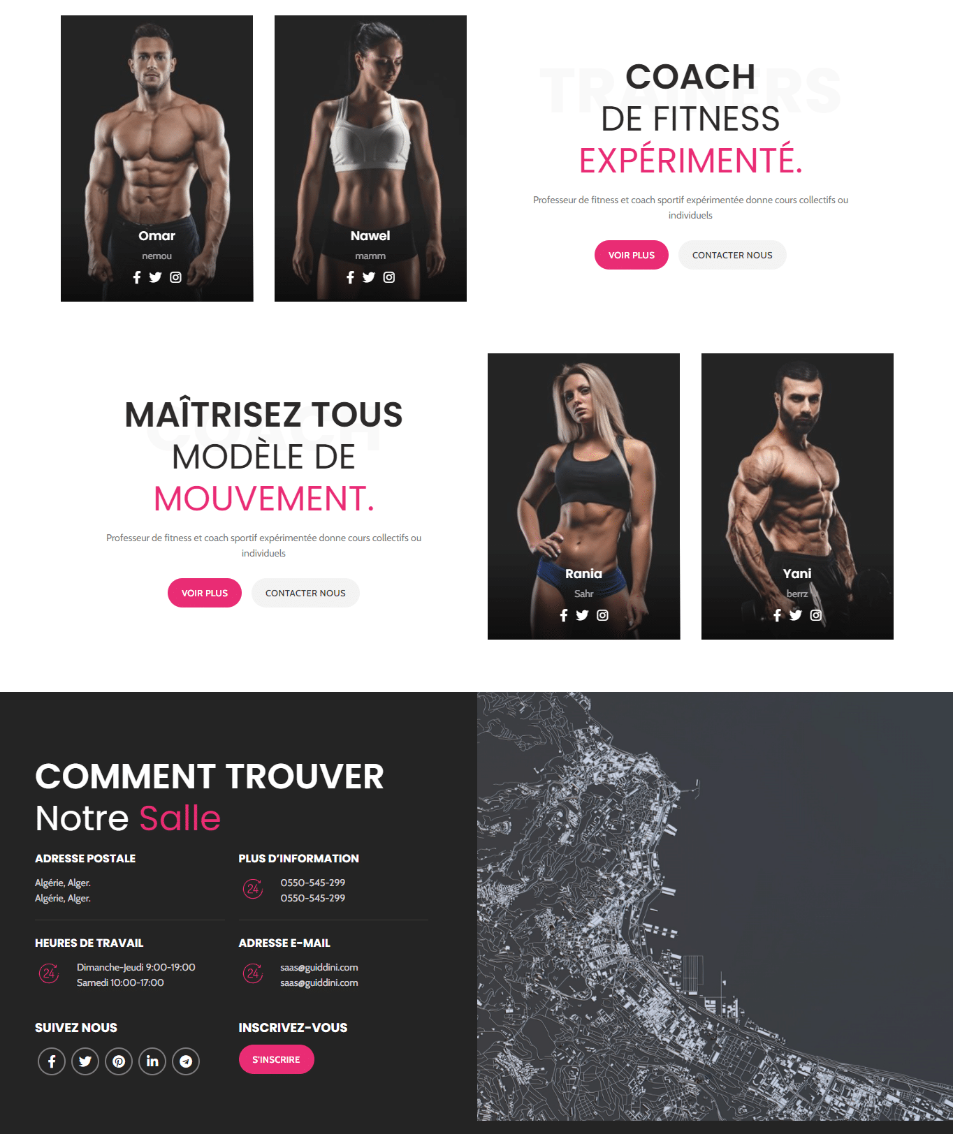 Boutique pour votre salle de sport en Saas – Certifié CIB متجر إلكتروني مجهز للدفع بالبطاقات