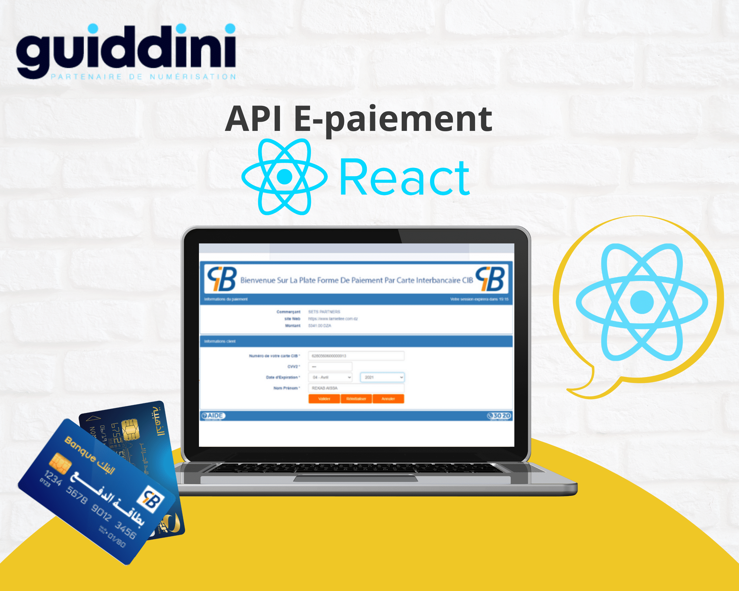 API E-paiement pour REACT