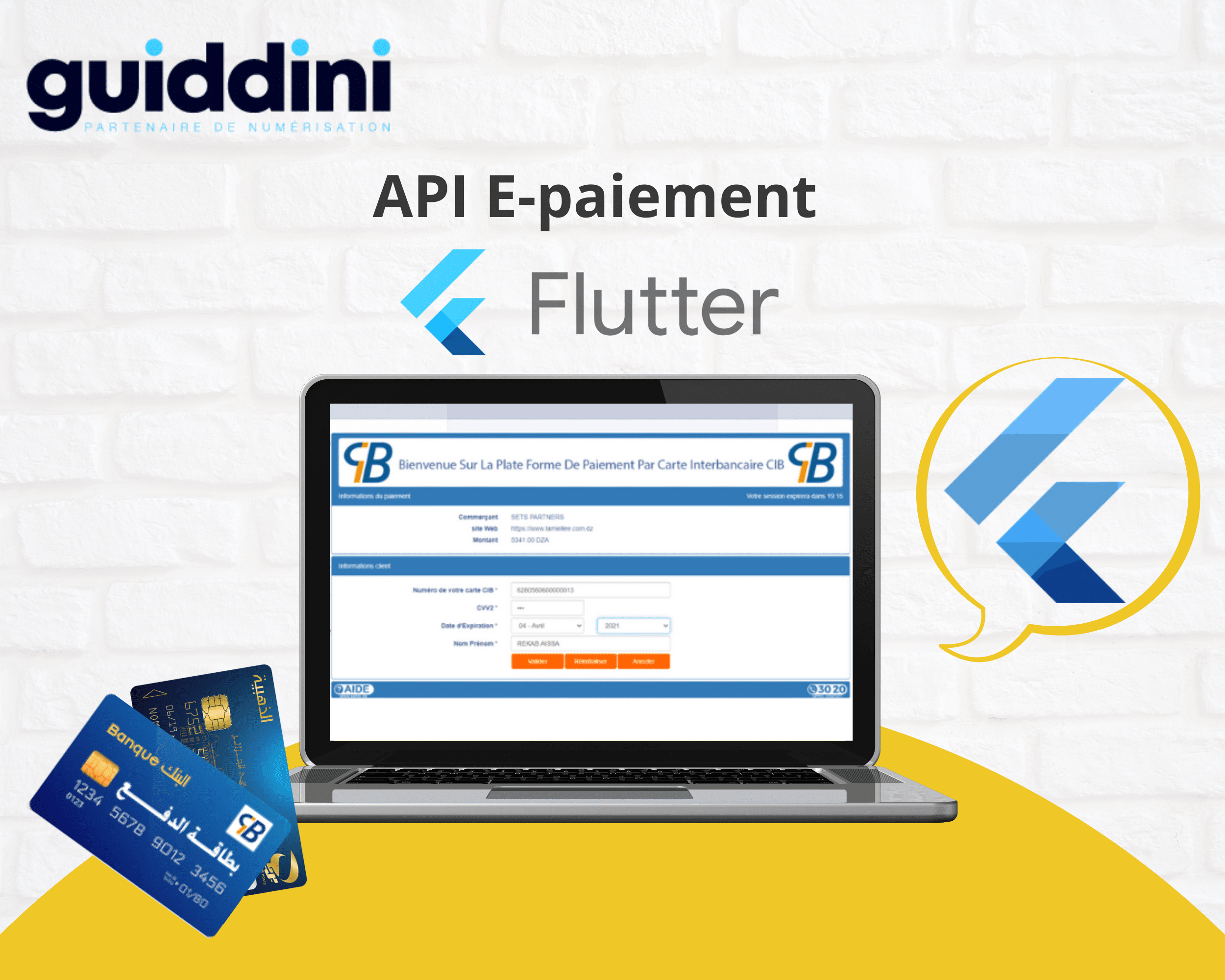 API E-paiement pour FLUTTER